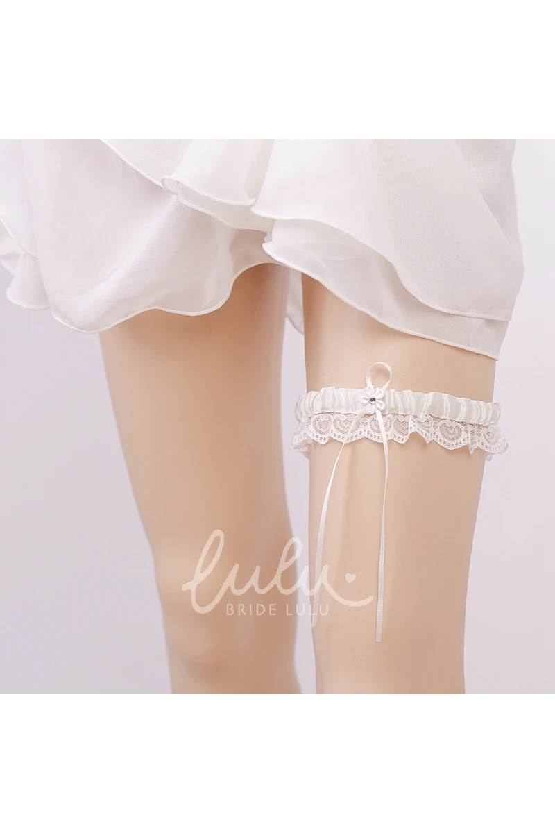 Fresh Lace Western-Style Bridal Garter Belt Wedding Dress Accessory