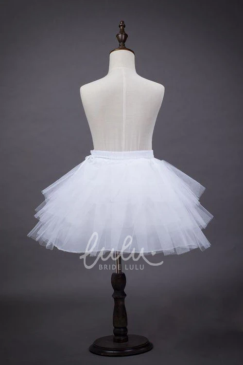 Three-layer Net Flower Girl Petticoat Dress for Weddings