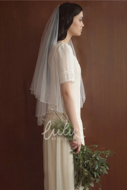 Soft Two Layer Wedding Veil Simple and Elegant Bridal Accessory