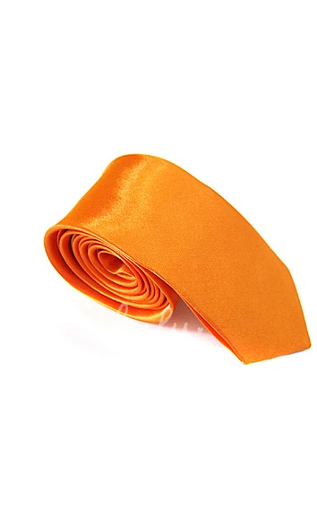 Plain Satin Skinny Tie-16 Color Options