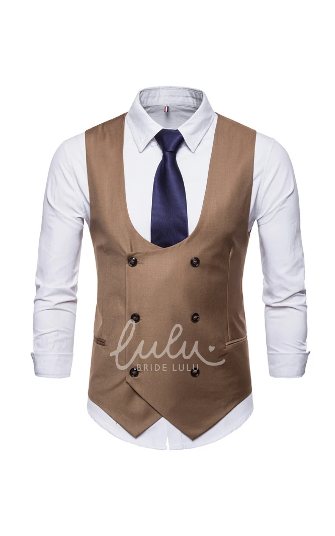 Plain Cotton Men's Vest-4 Color Options