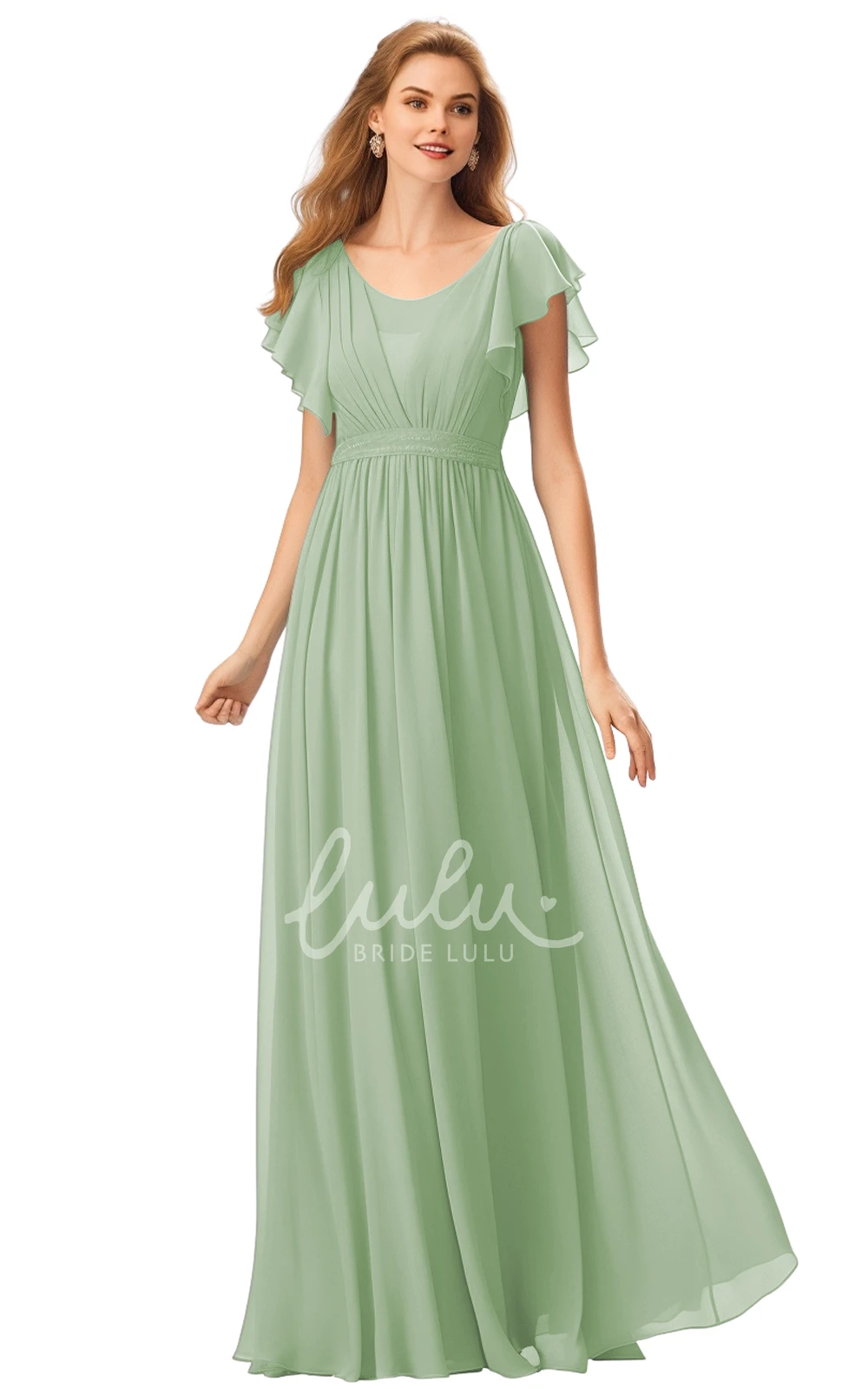 A-Line Chiffon Bateau Neck Casual Bridesmaid Dress Classy 2025 Women's Simple Beach