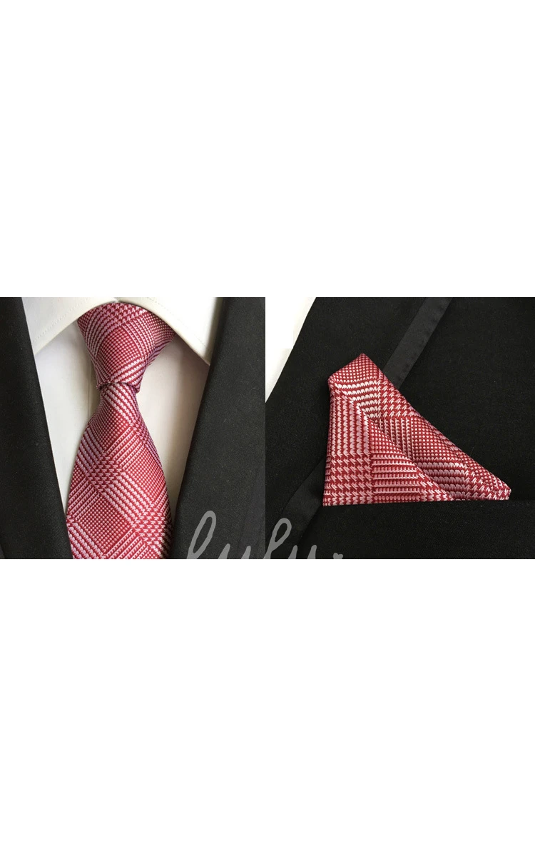 Satin Wide Tie and Pocket Square Combo-11 Color Options