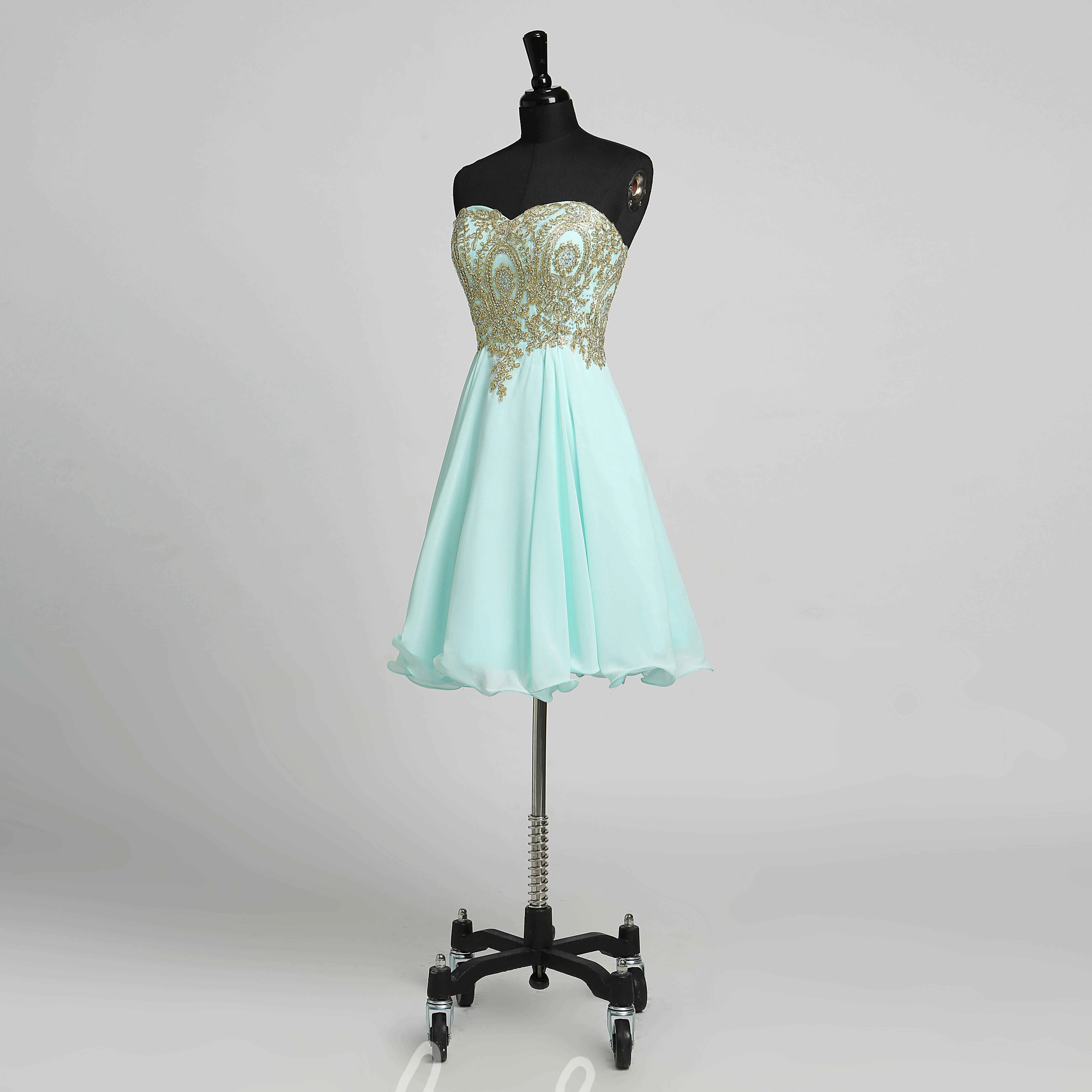 Sexy Chiffon Sheath Strapless Prom Dress with Beading and Open Back