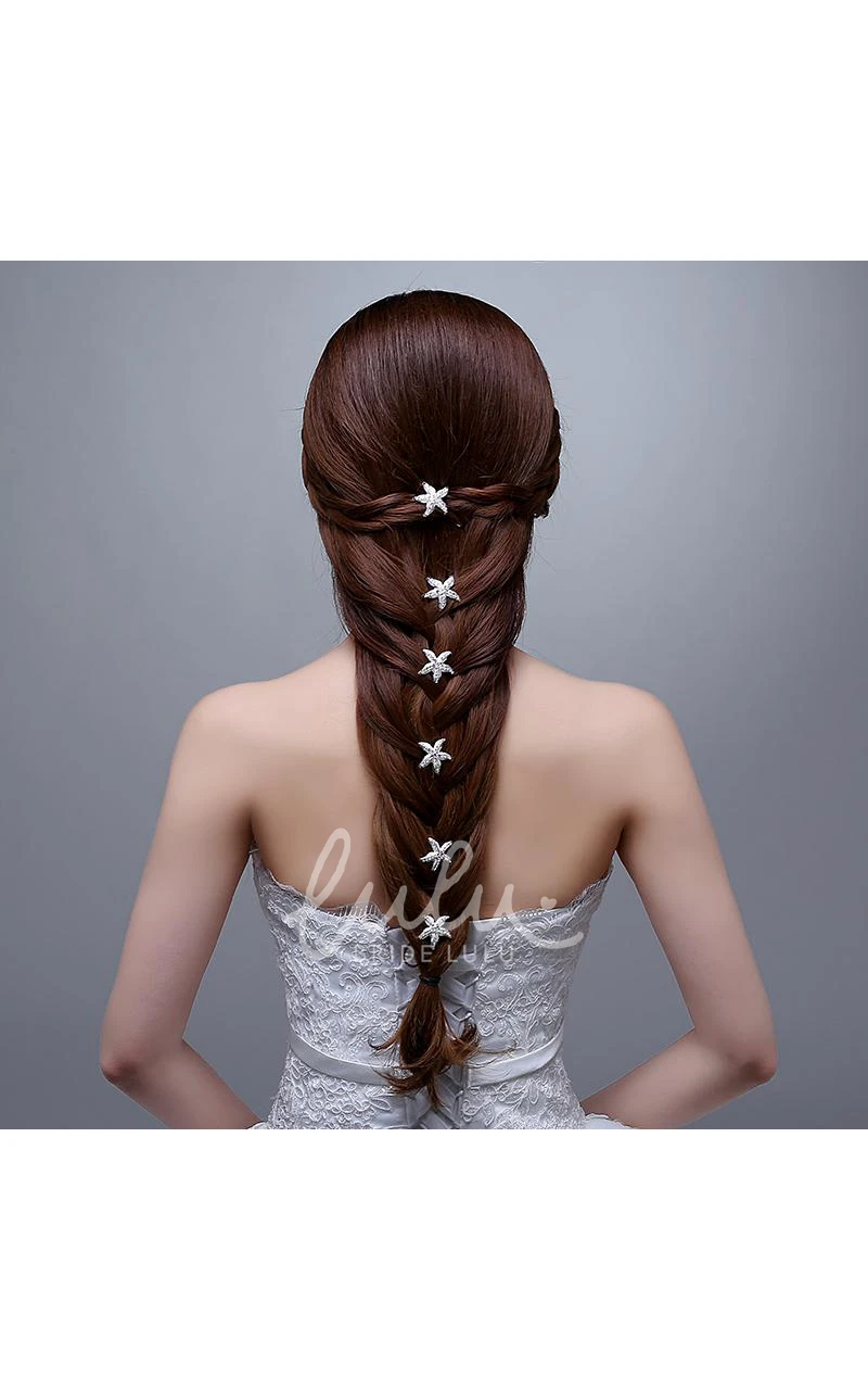 Rhinestone Bridal Hairpin Elegant Wedding Jewelry for Brides