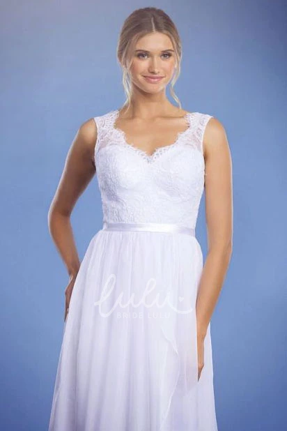 Lace V-Neck Draped Wedding Dress with Low-V Back Elegant Wedding Dress