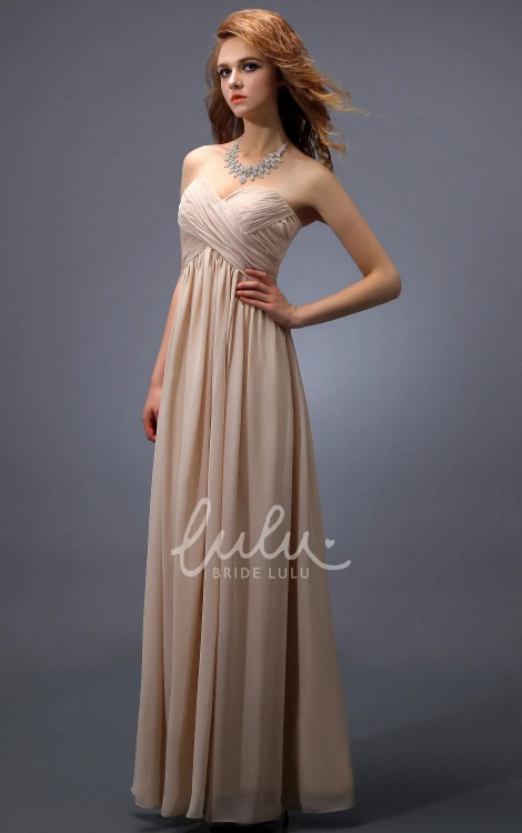 Empire Sweetheart Sleeveless Ruched Dress 2025