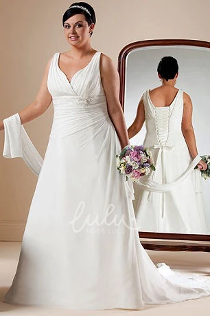 Sweetheart A-Line Bridal Gown with Lace-Up and Shawl Classic Wedding Dress
