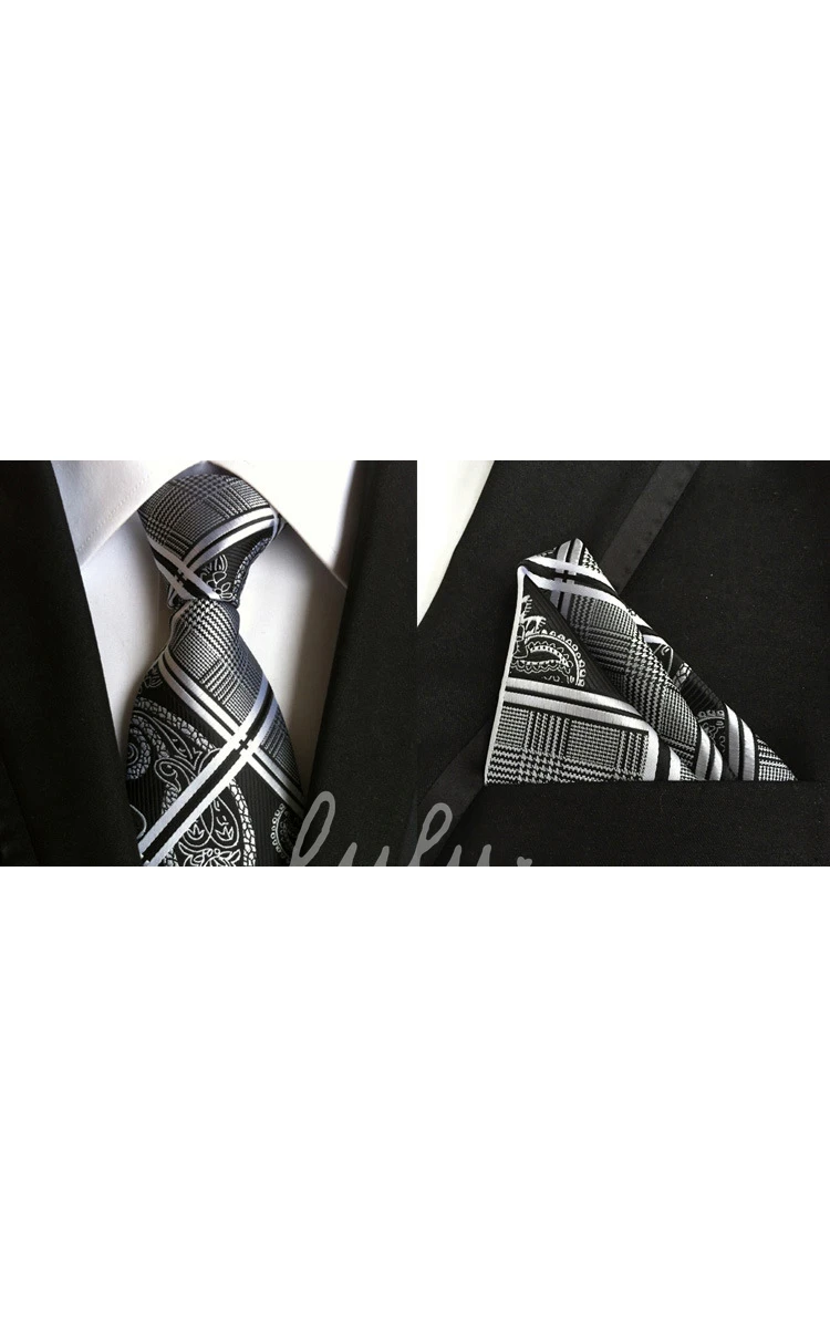 Satin Wide Tie and Pocket Square Combo-11 Color Options