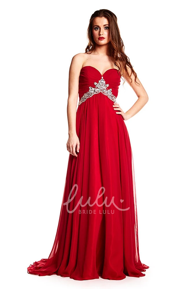 Mermaid Beaded Satin V-Neck Prom Dress Sleeveless Deep-V Back Elegant