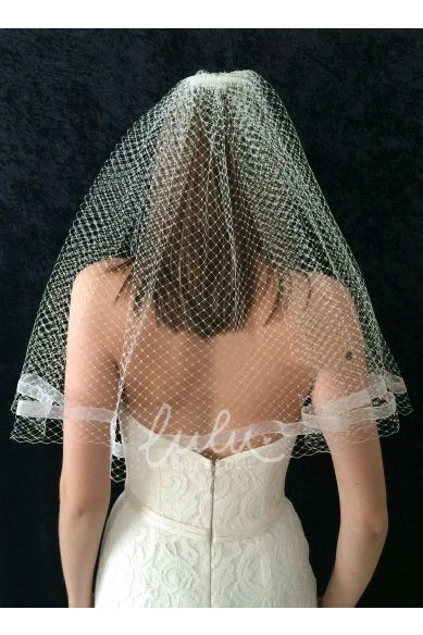 Retro Mesh Single Layer Wedding Veil Vintage Bridal Accessory