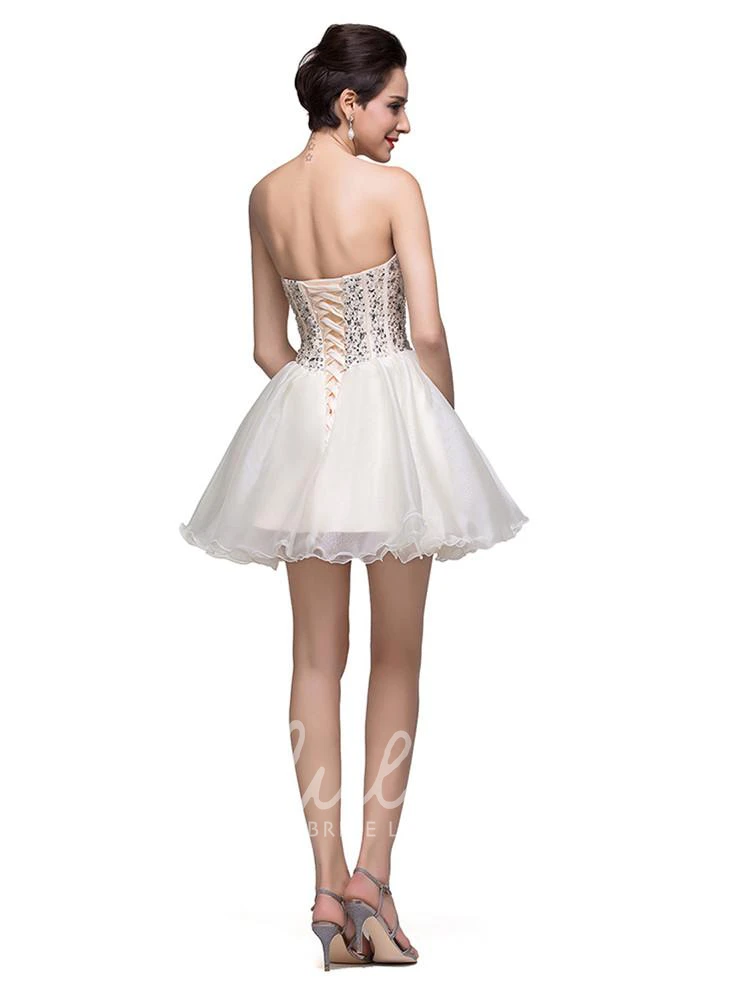 Sweetheart Crystal Prom Dress with Tulle Skirt