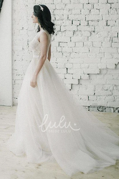 Romantic Lace Wedding Dress with Tulle by Belardi Weddings