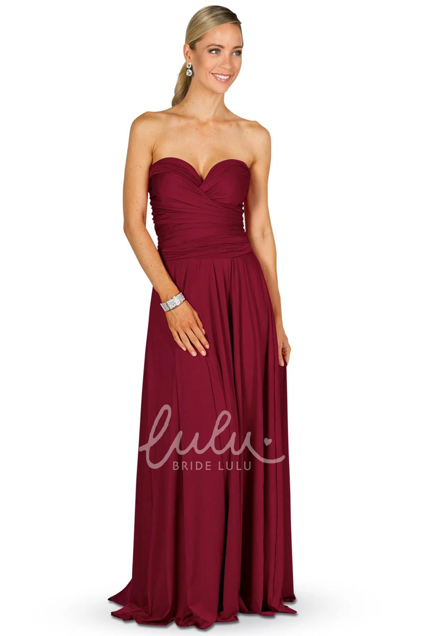 Halter Sleeveless Chiffon Bridesmaid Dress with Ruching Modern Convertible Style