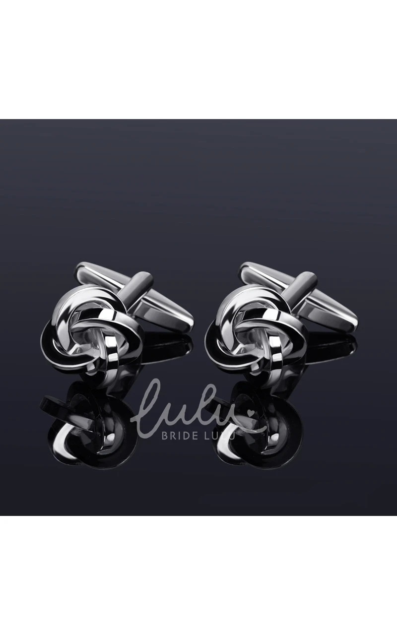 Simple Classic Alloy Cufflinks-10 Styles