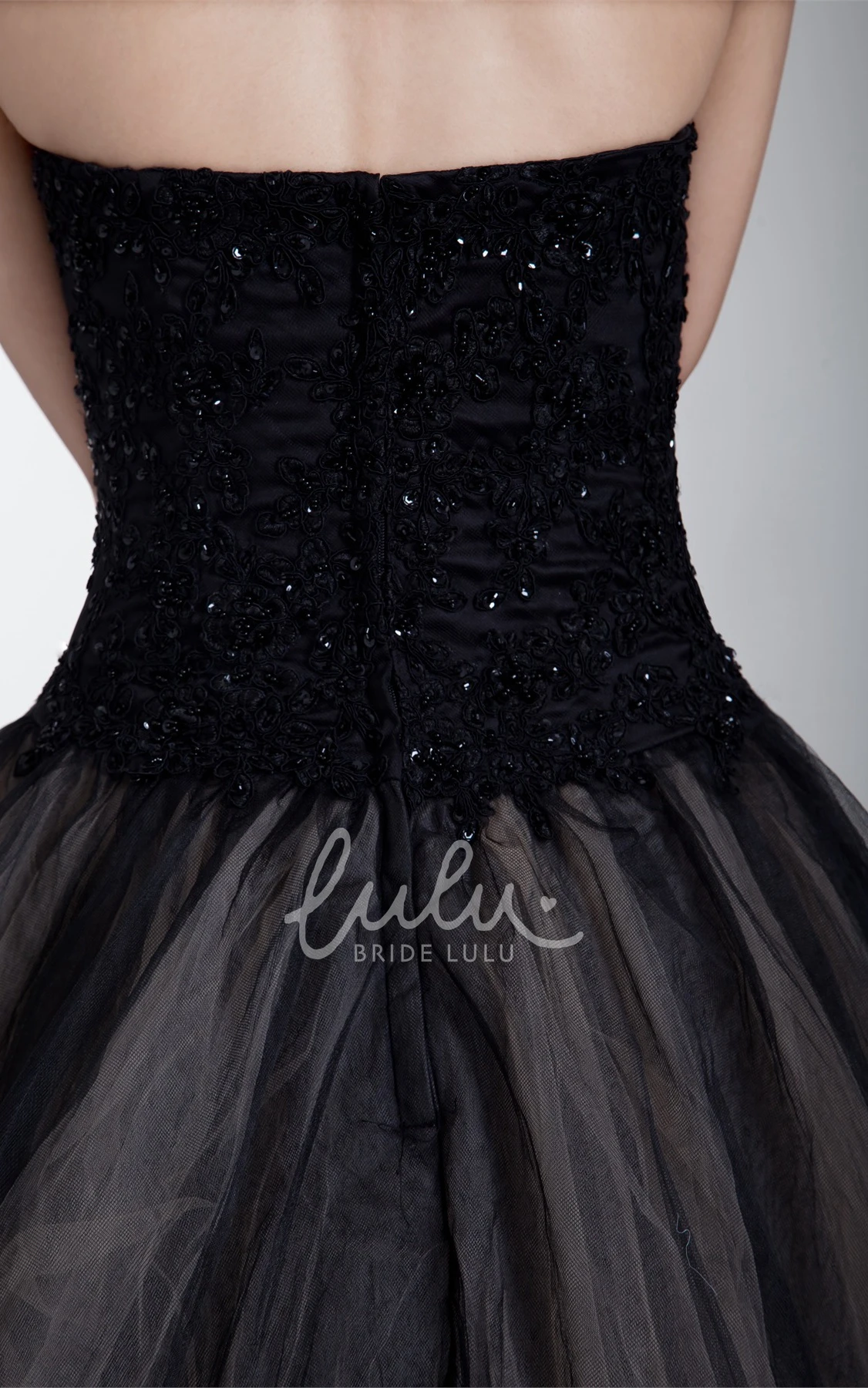 Halter Sleeveless Ball Gown Tulle Wedding Dress with Appliques Plunged Tulle Ball Gown Wedding Dress with Halter Neckline and Appliques