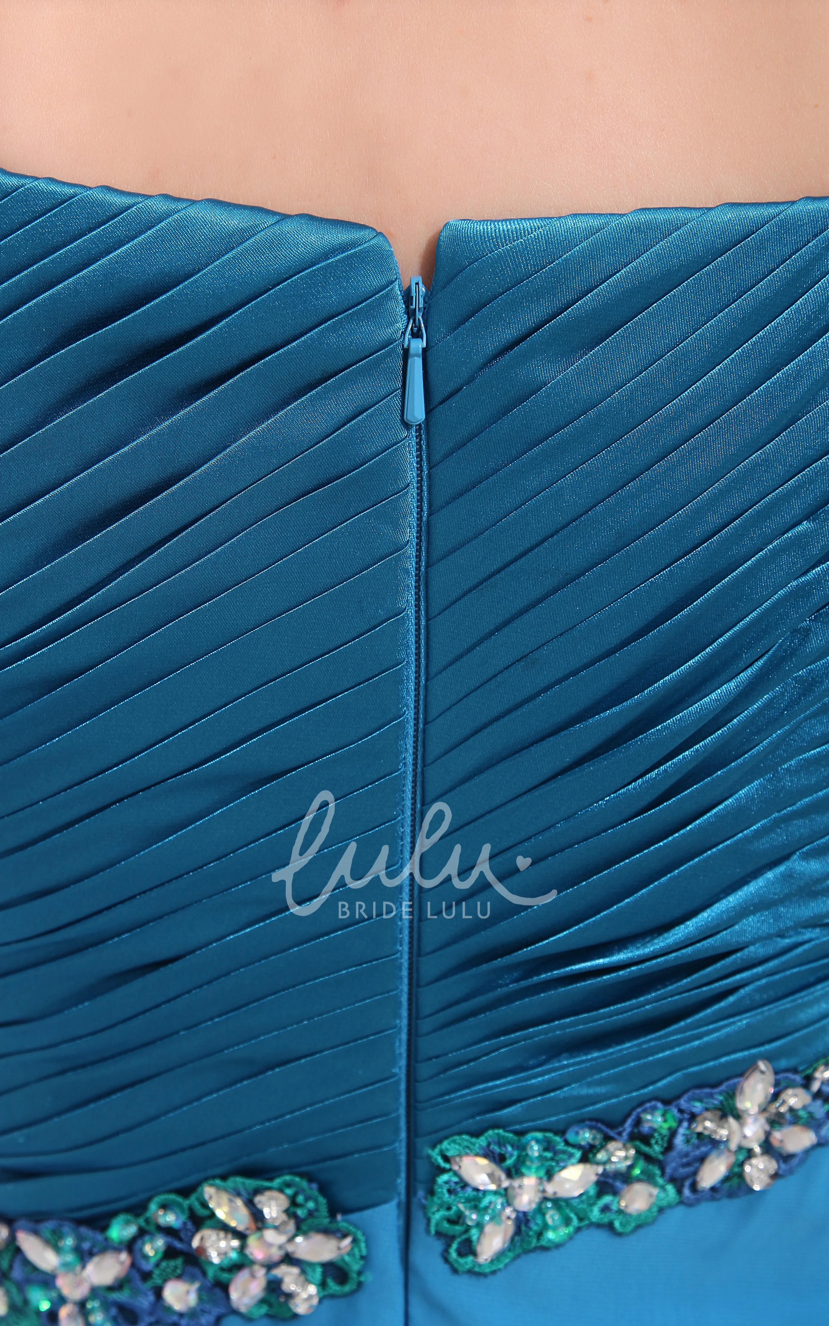 Beaded Off-The-Shoulder Maxi Formal Chiffon Dress