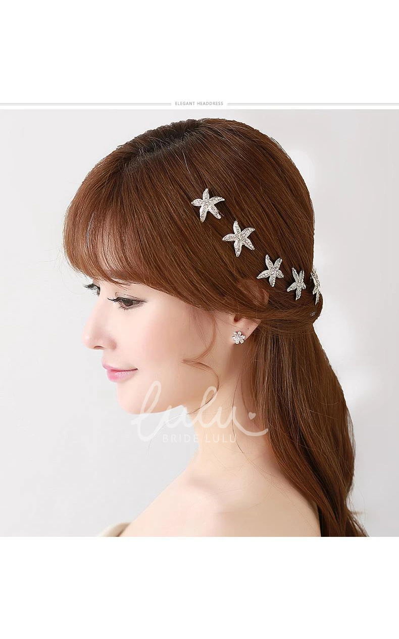Rhinestone Bridal Hairpin Elegant Wedding Jewelry for Brides