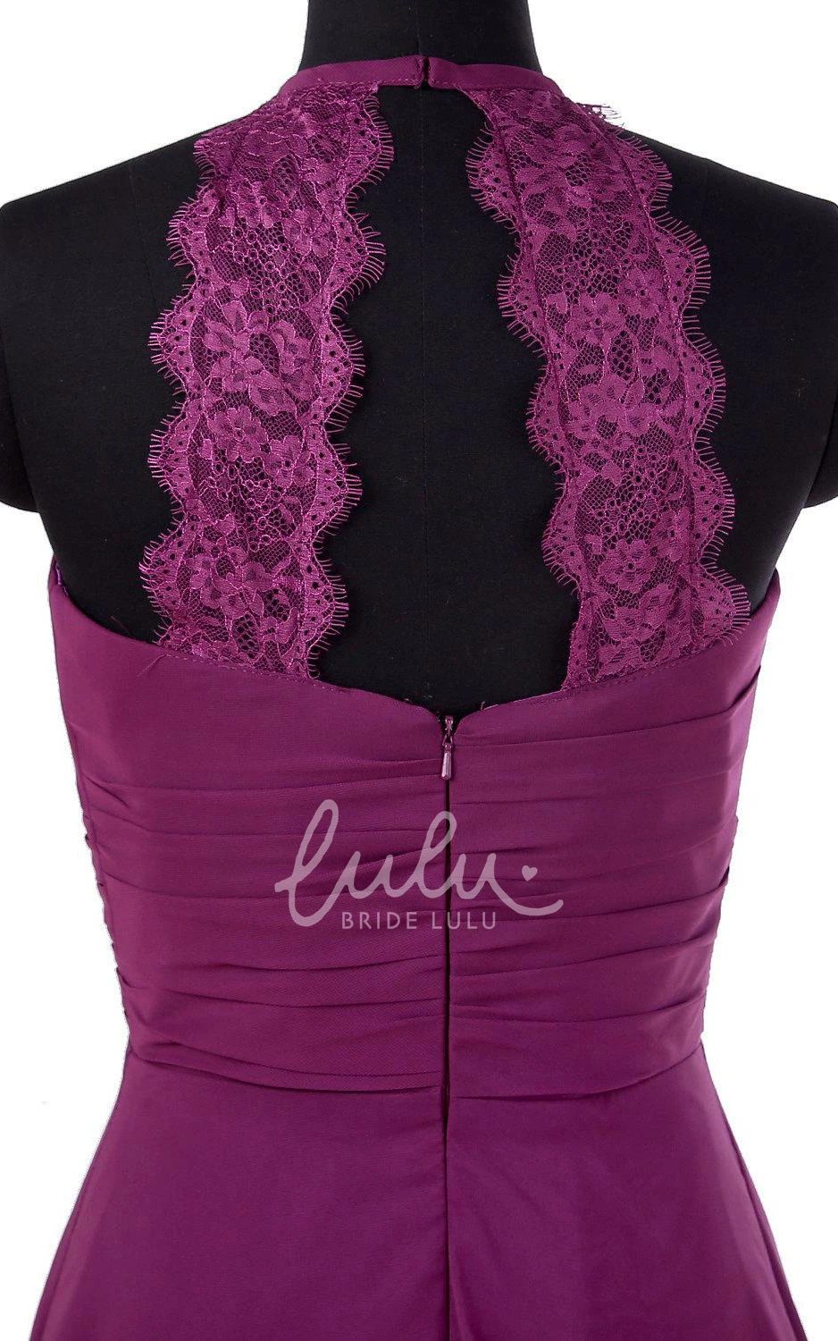 Halter Chiffon Dress Floor-length Modern Women