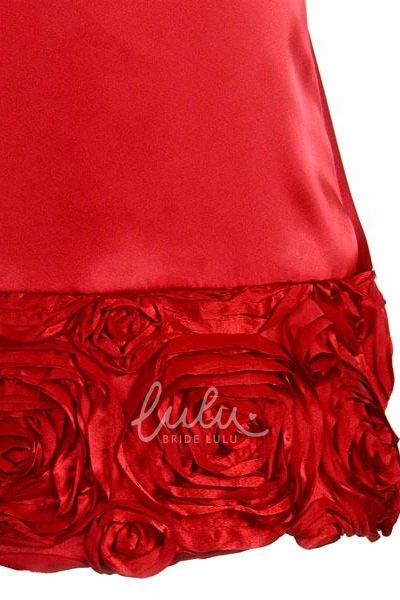 Knee-Length Embroidered Cape Lace Flower Girl Dress Elegant