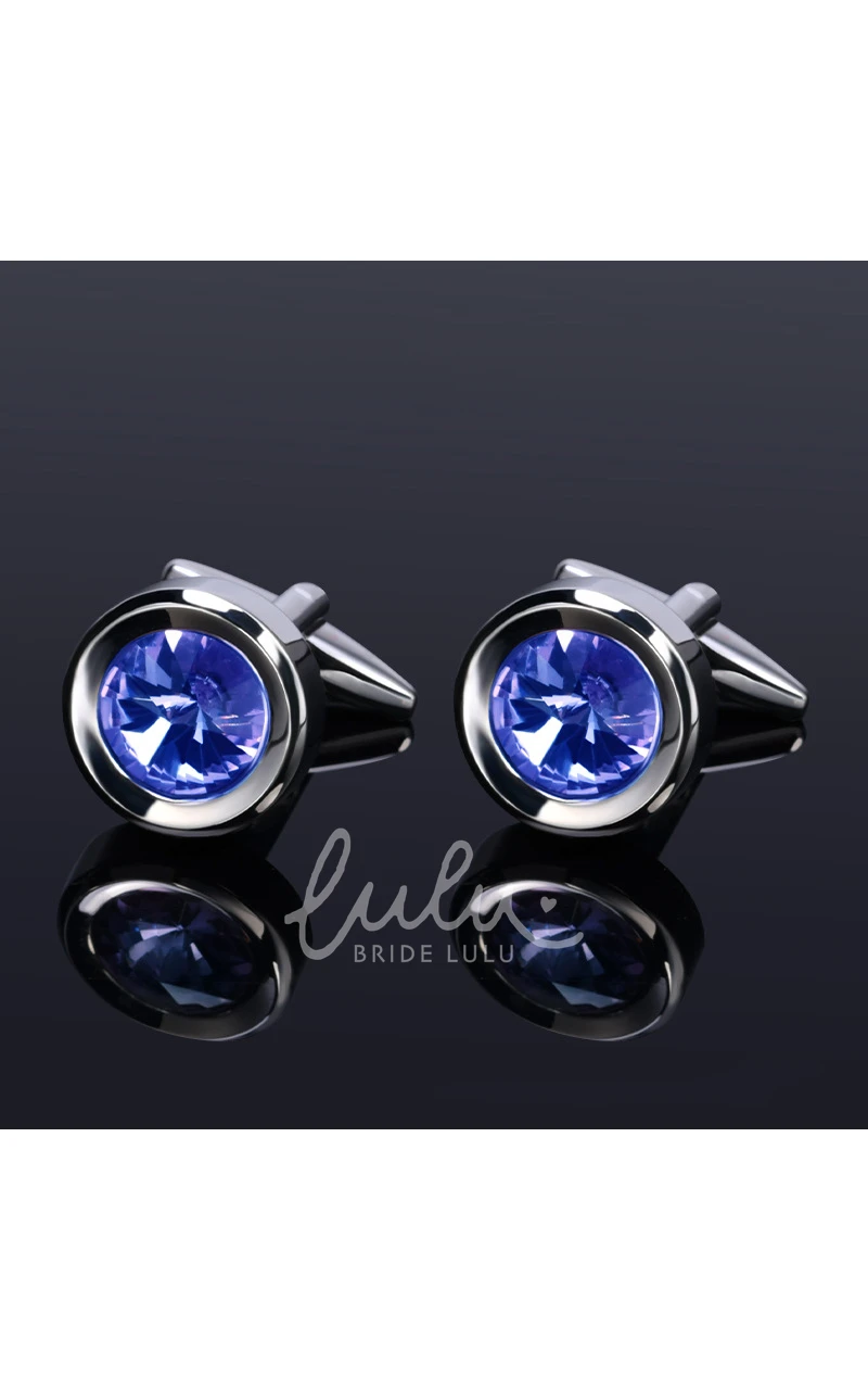 Simple Classic Alloy Cufflinks-10 Styles