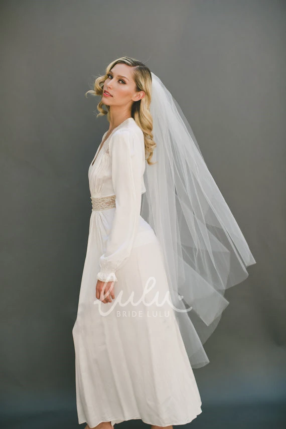 Double-layer Western Style Soft Tulle Wedding Veil
