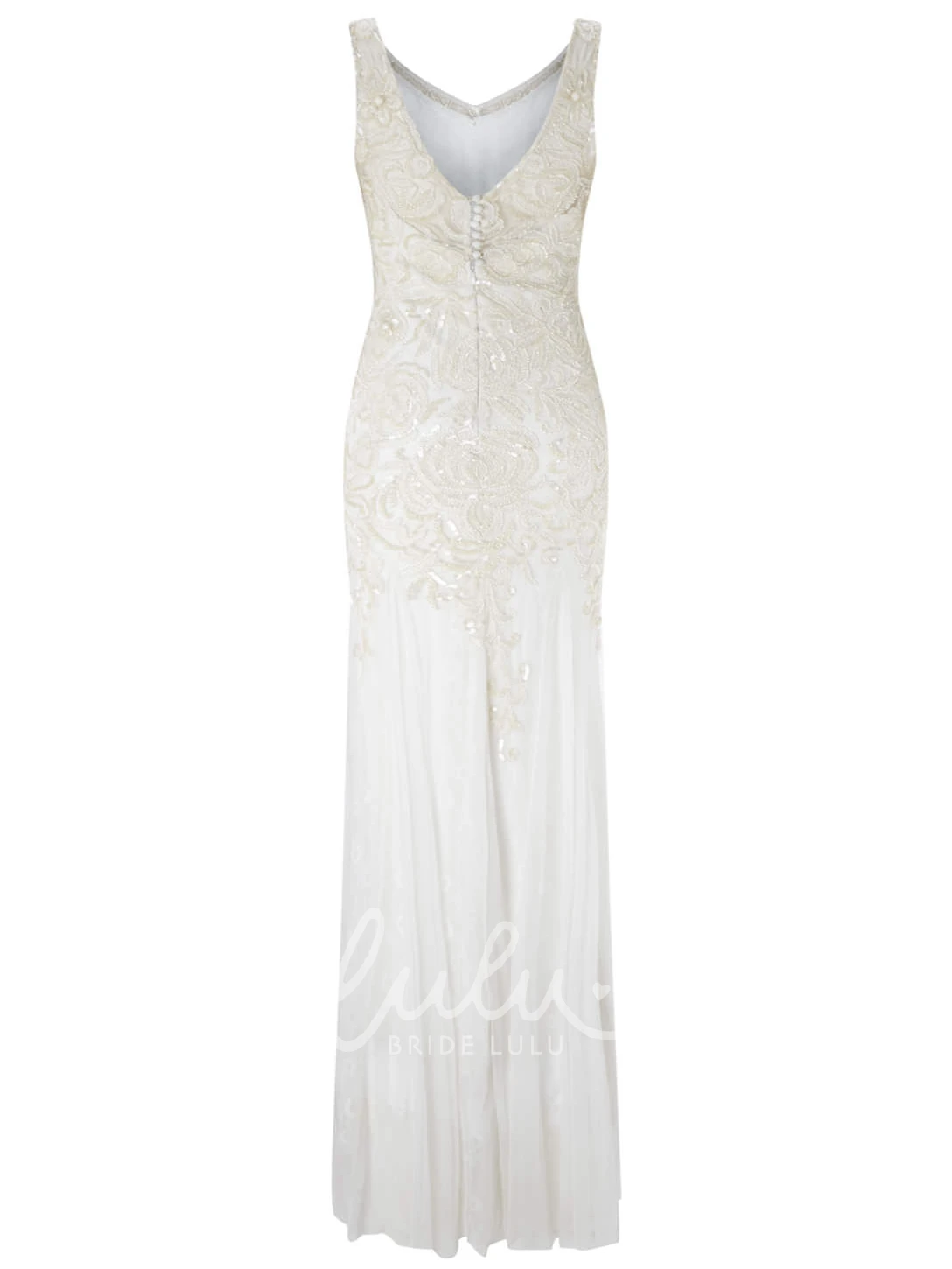 Pleated V-Neck Wedding Dress with Beading Sheath T-Shirt-Sleeve Floor-Length