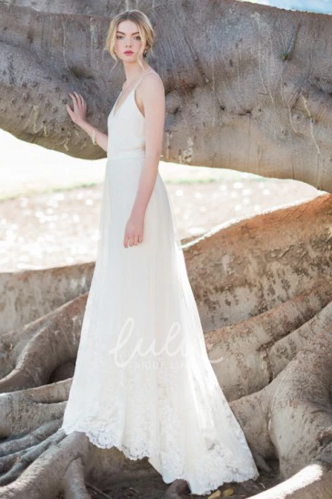 Sleeveless Appliqued Tulle&Lace Sheath Wedding Dress Elegant Bridal Gown