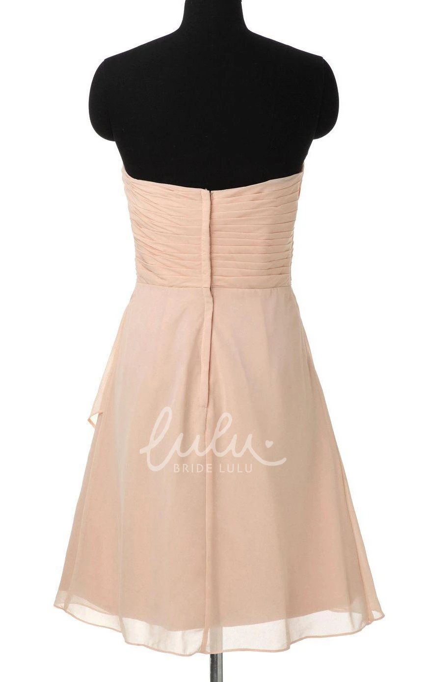 Sweetheart Chiffon A-line Prom Dress