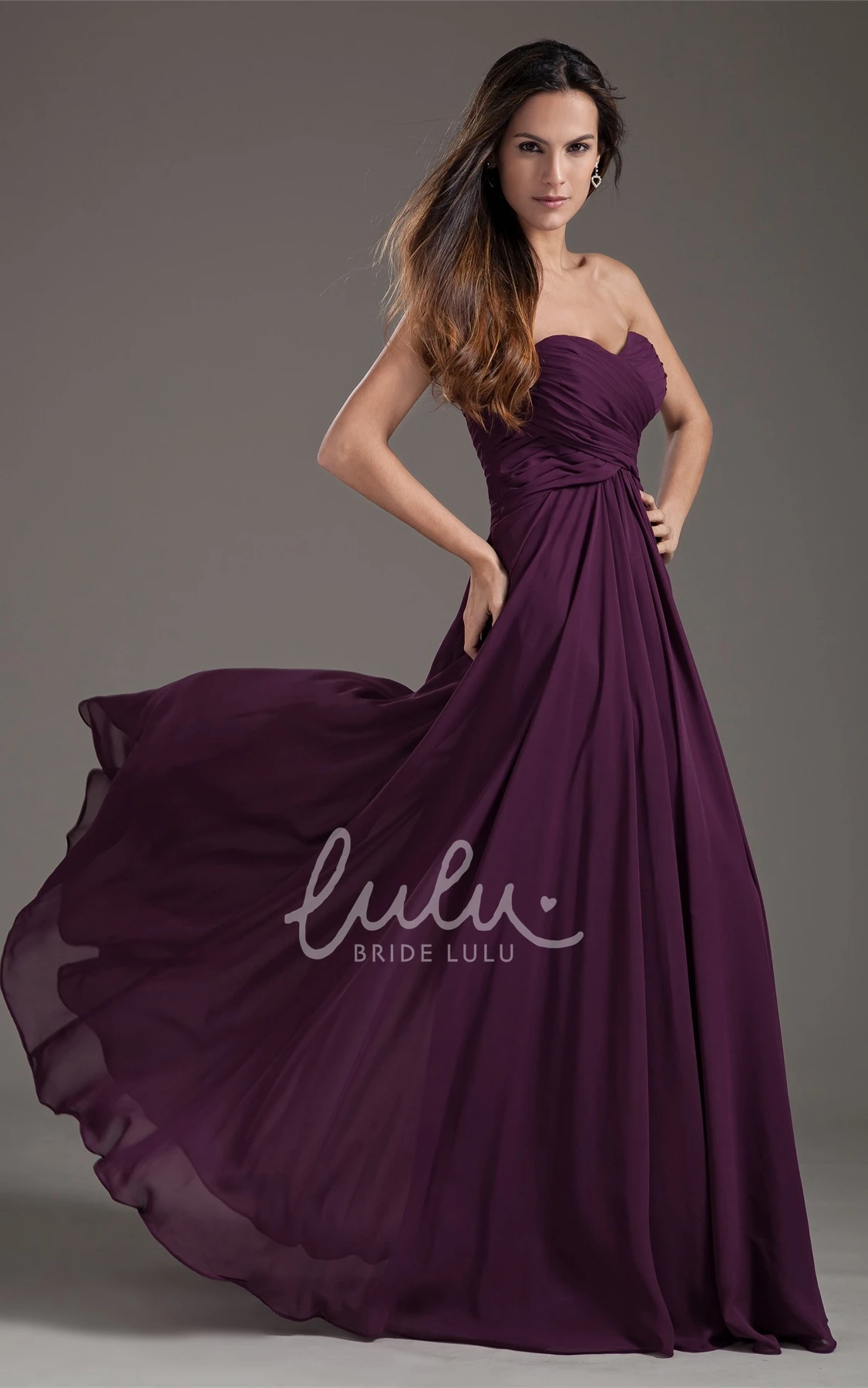 Maxi Sweetheart Dress with Criss-Cross Straps and Corset Back