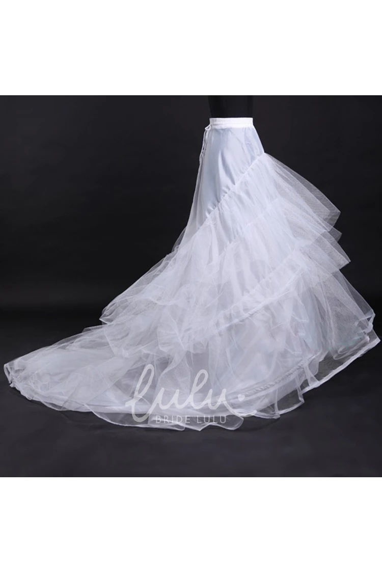 Multi-layer Trailing Wedding Dress Petticoat without Bones