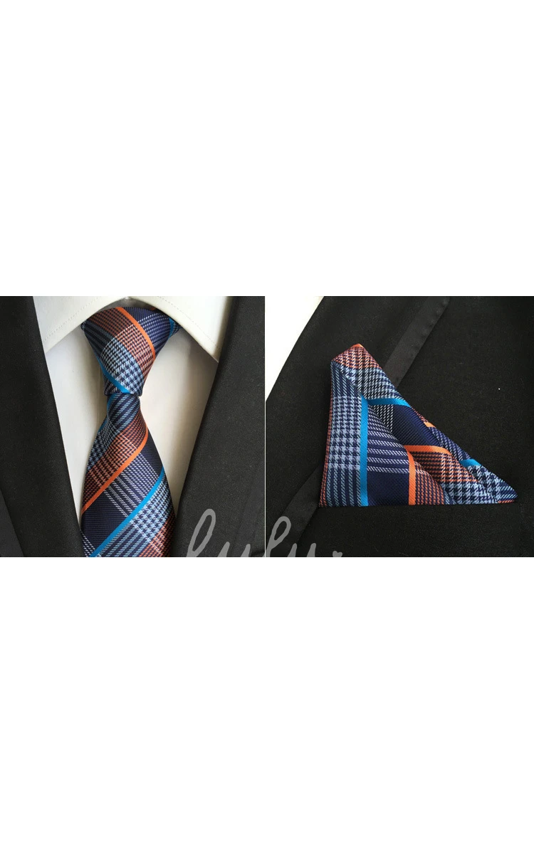 Satin Wide Tie and Pocket Square Combo-11 Color Options