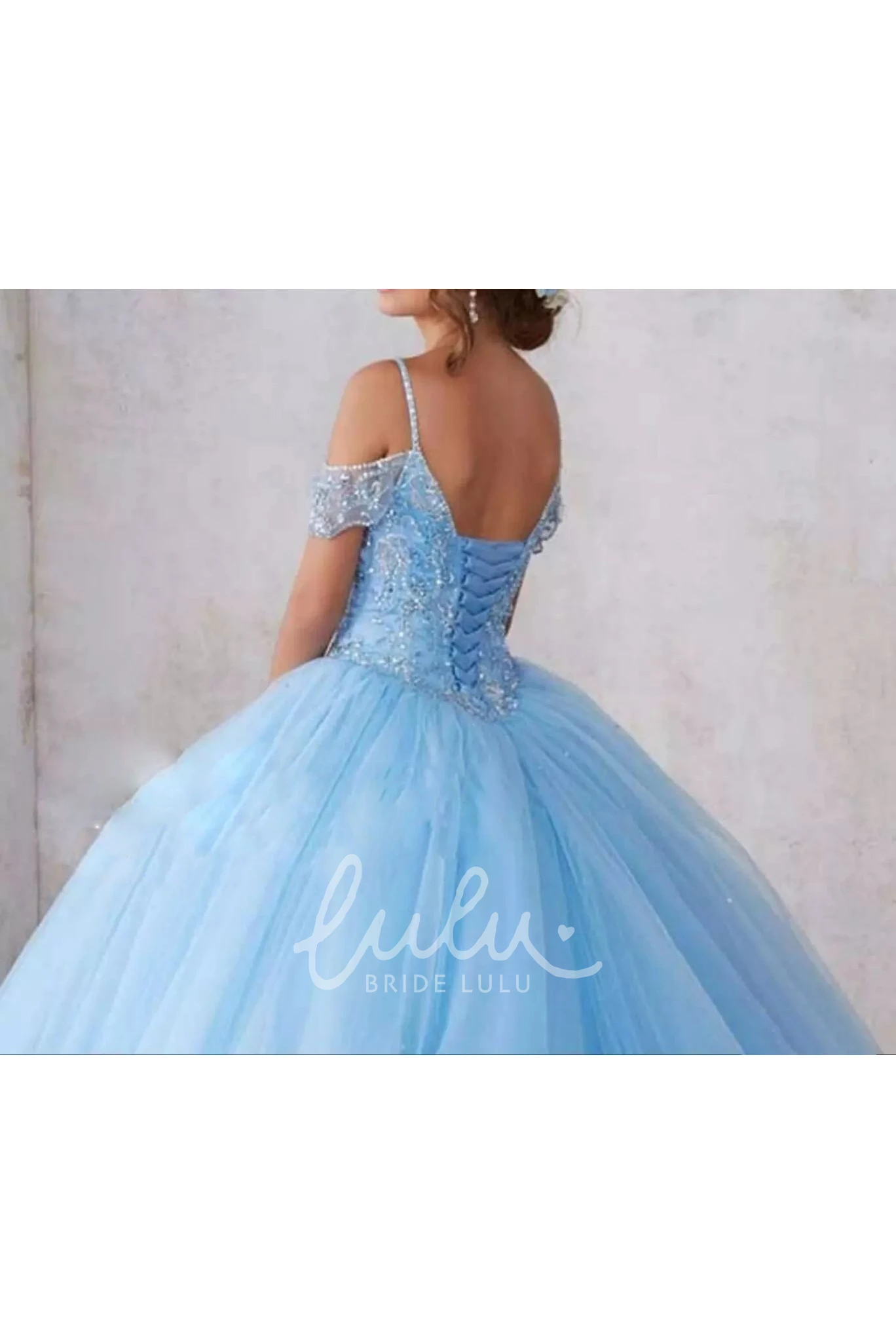 Mermaid Trumpet A-Line Lace Tulle Dress with High Neck and Short Sleeves Prom Dress