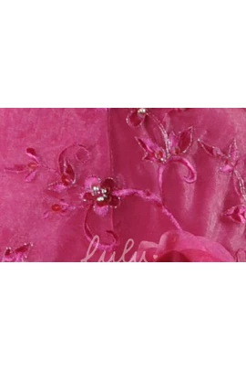 Tulle Gown with Embroidery Spaghetti Straps Flower Girl Dress