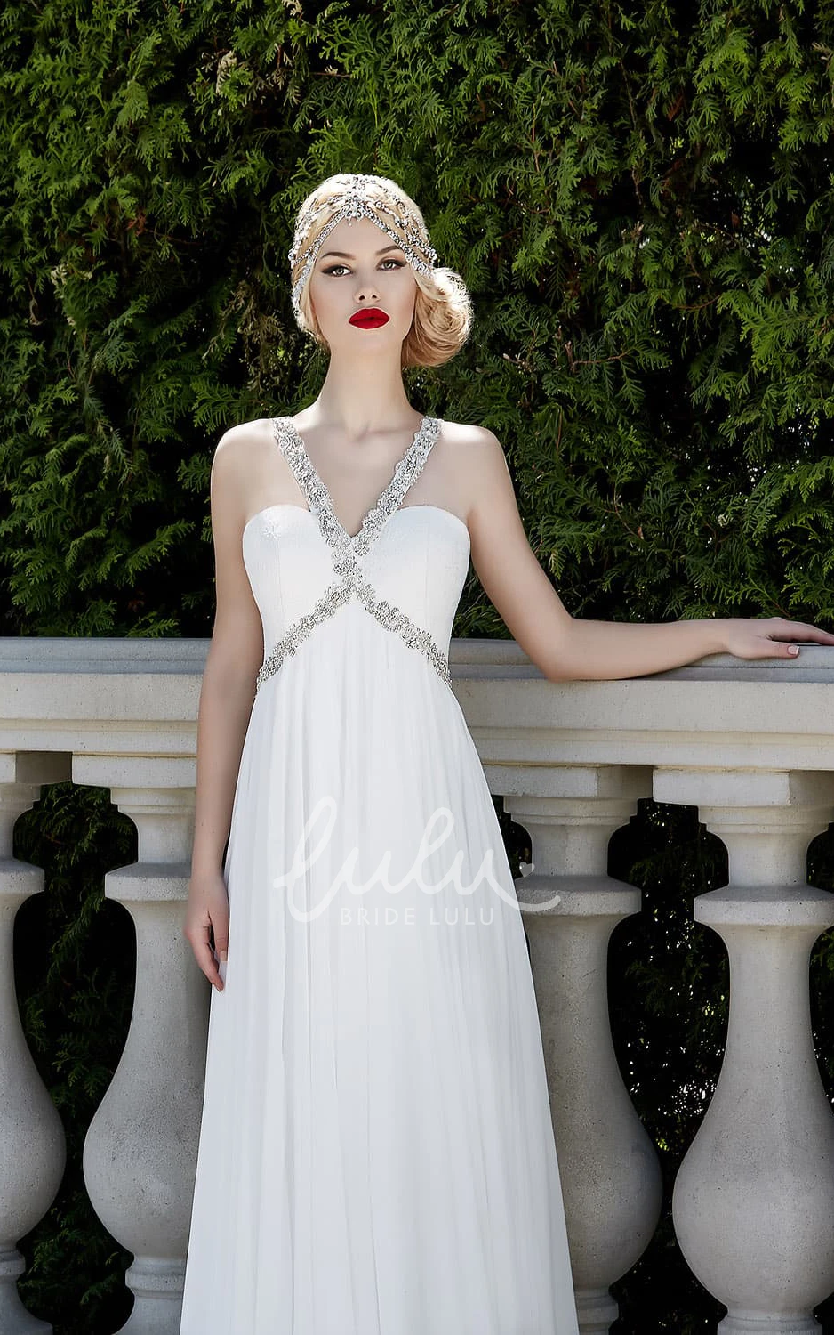 Halter Sleeveless Lace-Up Maxi Dress with Beading for Prom