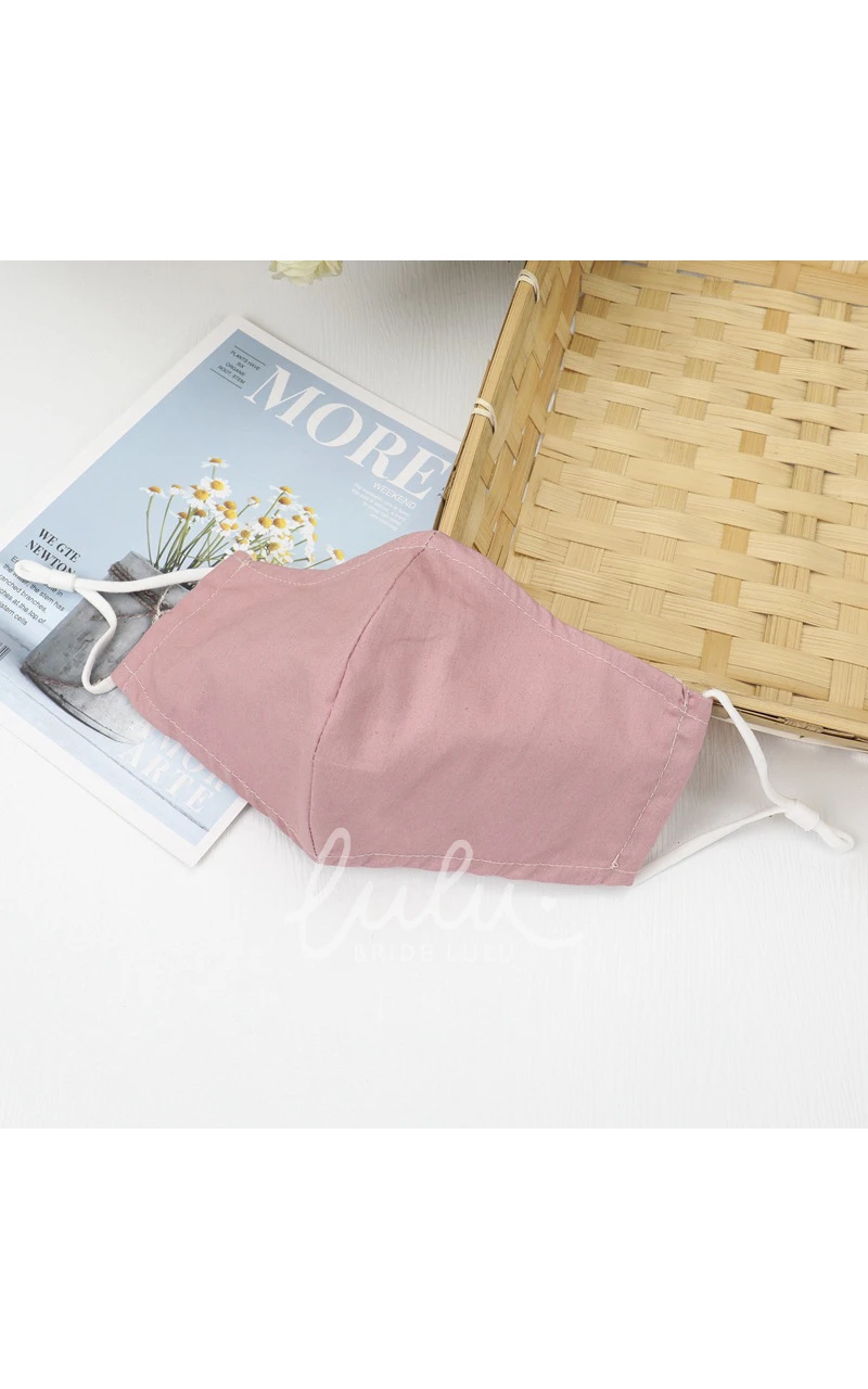 Non-medicial Pure Color And Dark Color Cotton Washable Face Mask In Multiple Colors