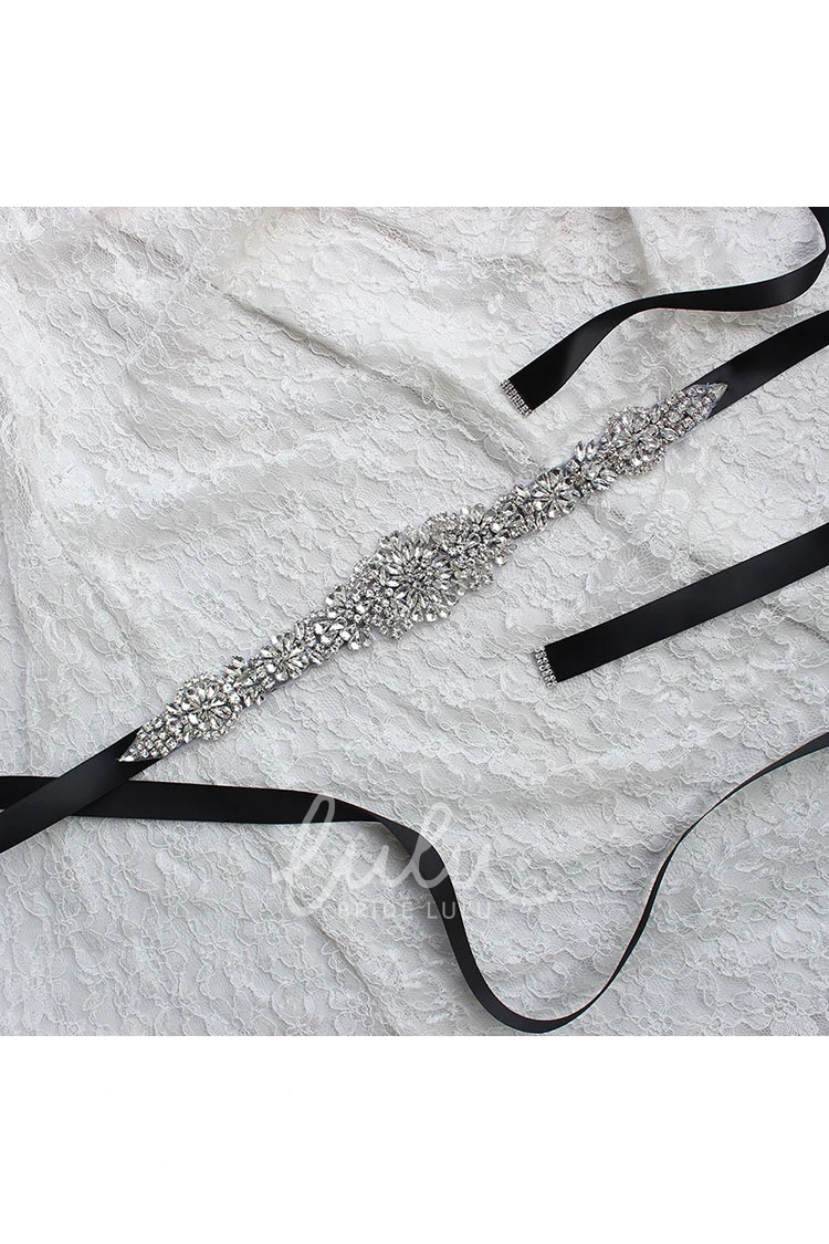 Beaded Satin Belt Bridesmaid Dress Accessory