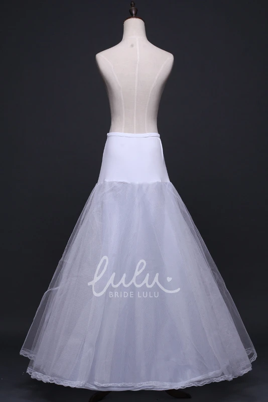 Double Layer Lace Mesh Petticoat Dress for Weddings