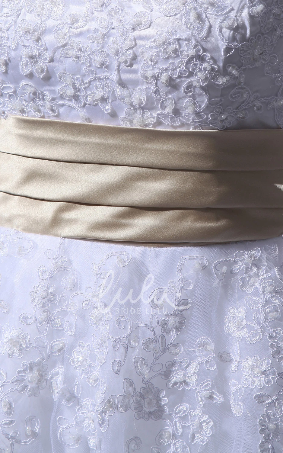 Half-Sleeve Tea-Length Dress with Soft Tulle Glam & Classic