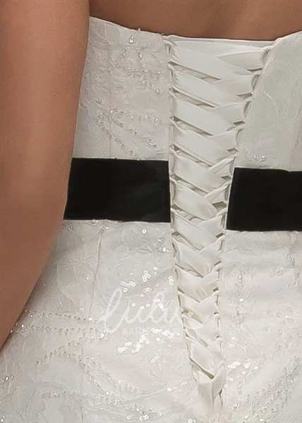 Lace Sweetheart Wedding Dress with Corset Back Sheath