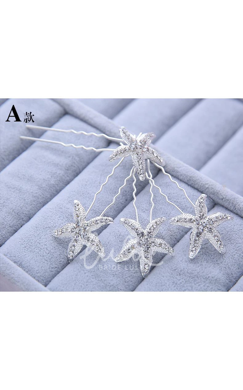 Rhinestone Bridal Hairpin Elegant Wedding Jewelry for Brides