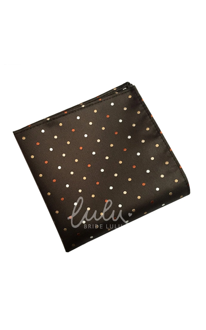 Floral Print and Polka Dot Pocket Square-10 Color Options