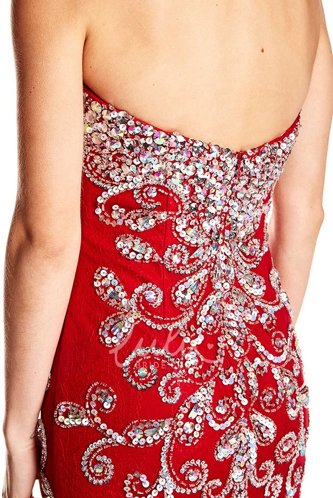 Tulle Prom Dress with Sweetheart Crystal Bodice and Sweep Train