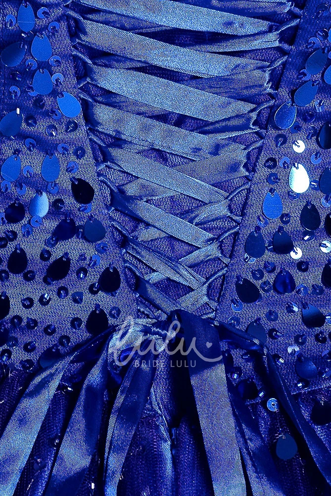 Long Sequined A-Line Strapless Tulle Prom Dress with Corset Back 2025 Prom Dress