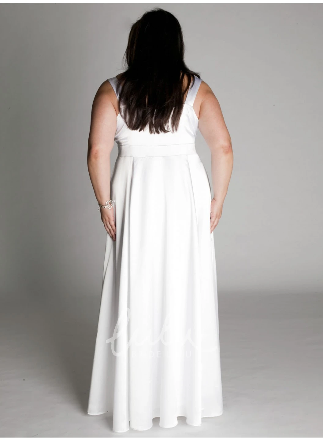 Chiffon Floor-Length Dress with Flowers Sleeveless Design