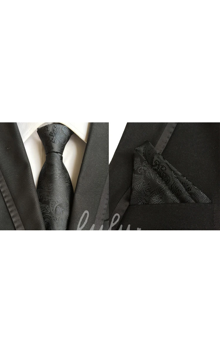 Satin Wide Tie and Pocket Square Combo-11 Color Options