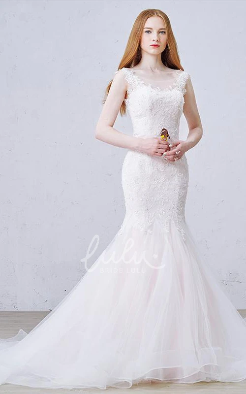 Draping Mermaid Prom Dress with Scoop Neckline Sleeveless