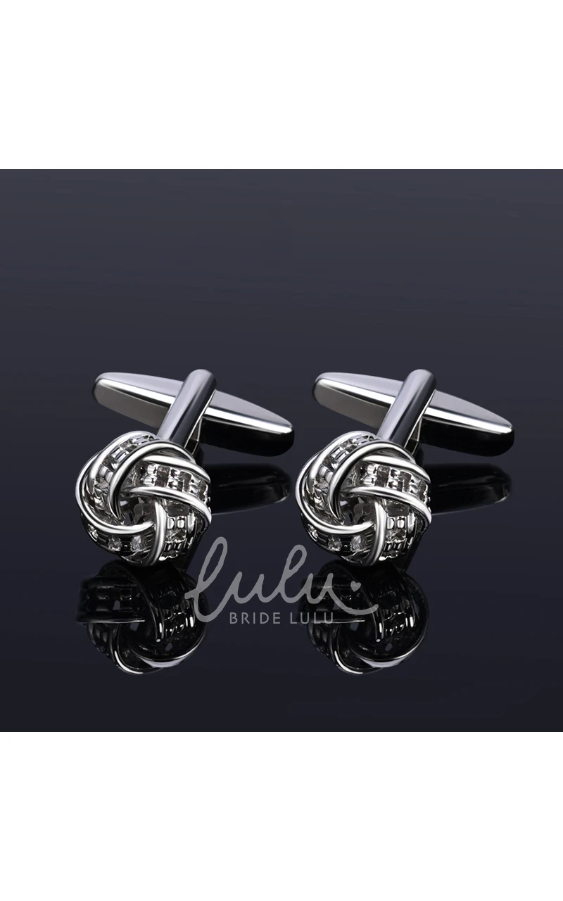 Simple Classic Alloy Cufflinks-10 Styles