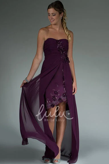 Sweetheart Sheath Floral Asymmetric Mother Of The Bride Dress With Chiffon Wrap Unique Dress