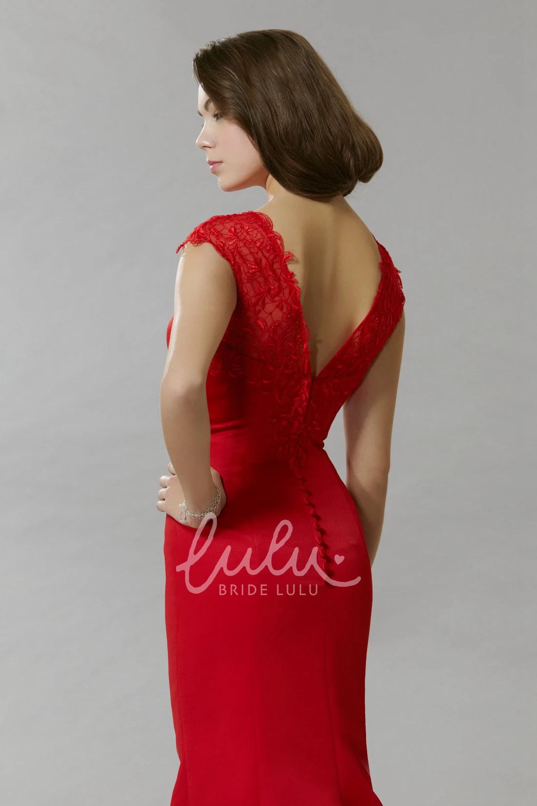 Beaded Chiffon Prom Dress Sleeveless Mermaid Scoop Neck Dress